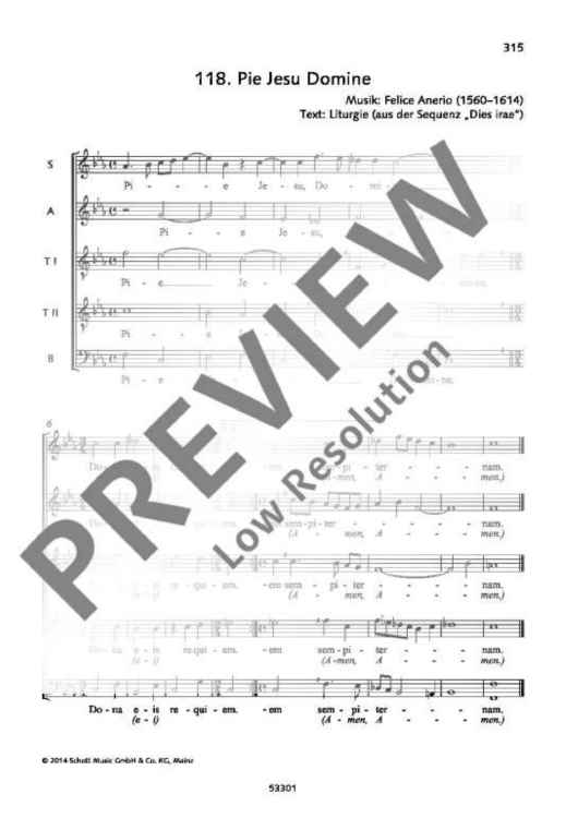 Pie Jesu Domine" Sheet Music for Mixed Choir Sheet Music Now