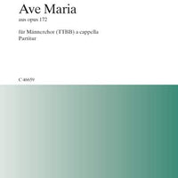 Ave Maria in B flat major - Choral Score