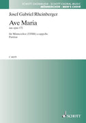 Ave Maria in B flat major - Choral Score