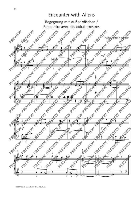 Encounter with Aliens" Sheet Music for Piano - Sheet Music Now