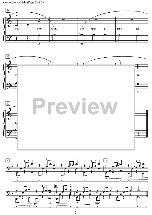 Come Follow Me Sheet Music For Piano Solo opt duet Sheet Music Now come-follow-me-sheet-music-for-piano-solo-opt-duet-sheet-music-now