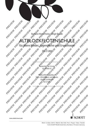 Altblockflötenschule