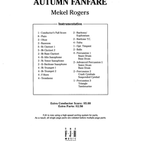 Autumn Fanfare - Score