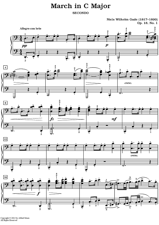 March in C Major, Op. 18, No. 1