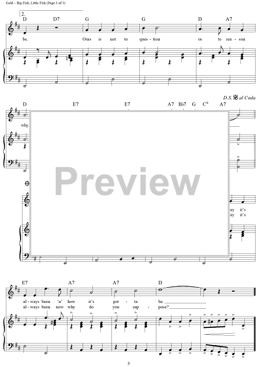 famous last words reel big fish chords Big Fish, Little Fish