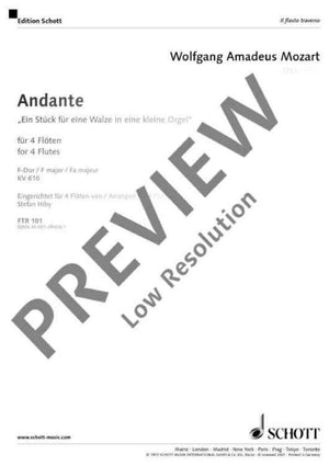 Andante F Major - Score and Parts