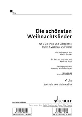 Die schönsten Weihnachtslieder - Viola (instead Of Cello)