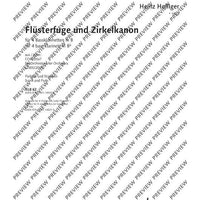 Flüsterfuge und Zirkelkanon - Score and Parts