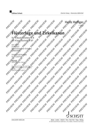 Flüsterfuge und Zirkelkanon - Score and Parts