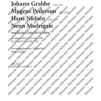 Nine madrigals of Gabrieli’s Nordic pupils
