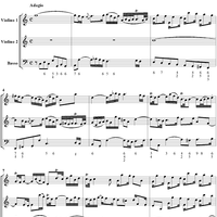 Trio Sonata in C major, movt. 1  - BWV1037 - Score