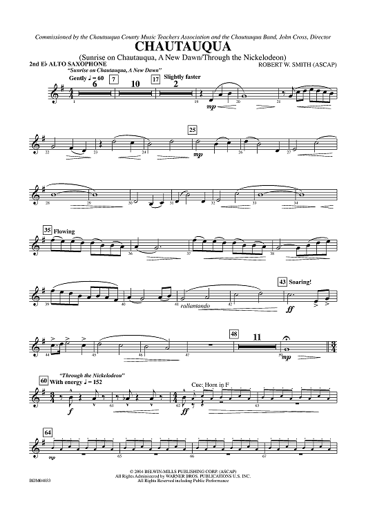 Chautauqua - Alto Saxophone 2