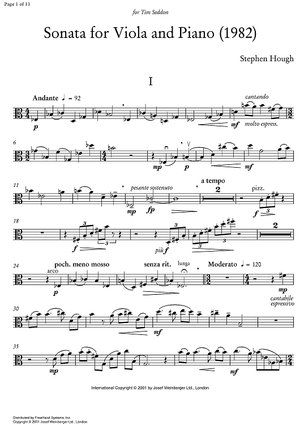 Sonata - Viola