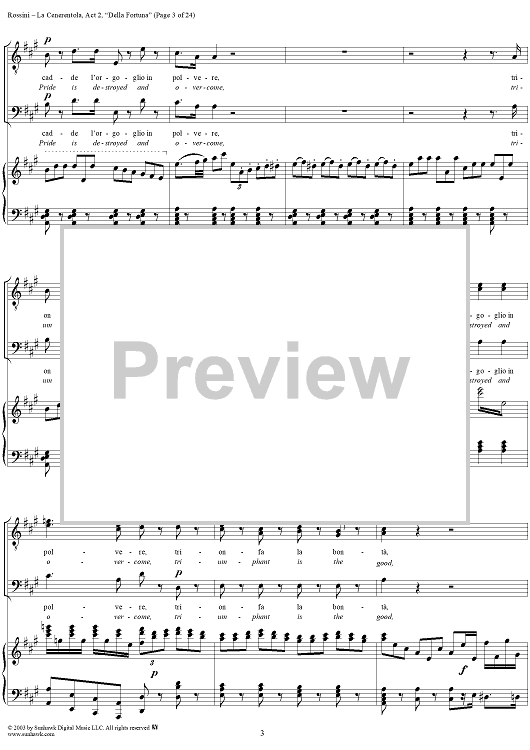 La Cenerentola, Act 2, Chorus, Scene and Final Rondo La Cenerentola, Act 2, Chorus, Scene and Final Rondo