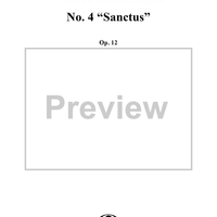 Solemn Mass, Op. 12: No. 4, Sanctus