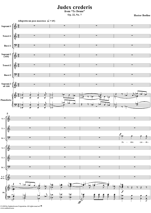 "Judex crederis", from "Te Deum" (Op. 22, H118)