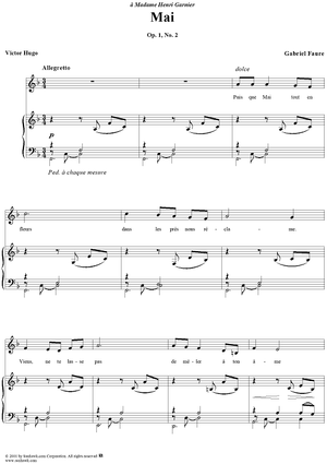 Mai, Op. 1, No. 2