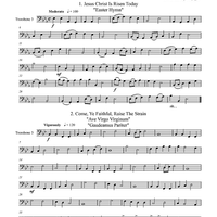 Five Easter Trios - Trombone 3