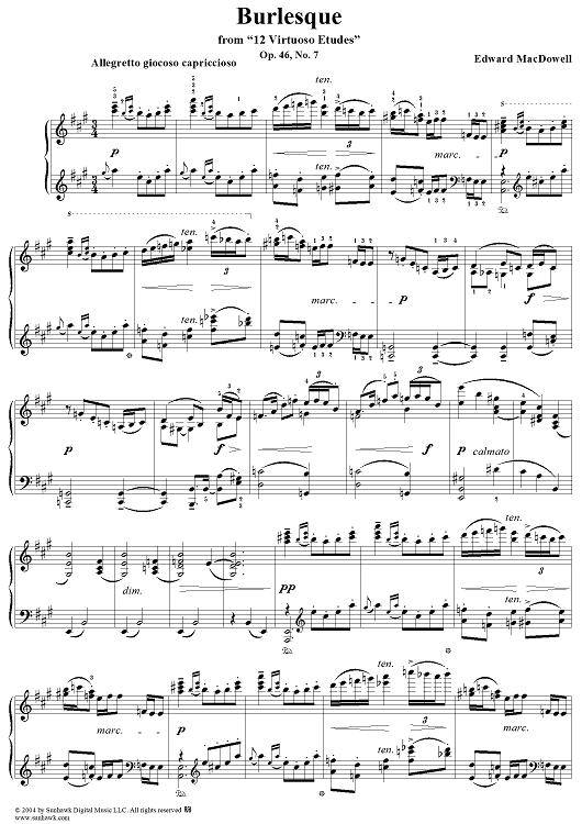 Burlesque, Op. 46, No. 7
