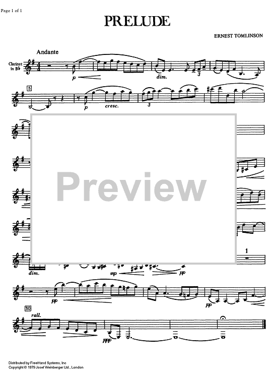 Difficult 2/1 - Prelude - Clarinet