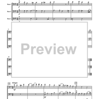 Trios for Double Bass - Volume 1 - Score