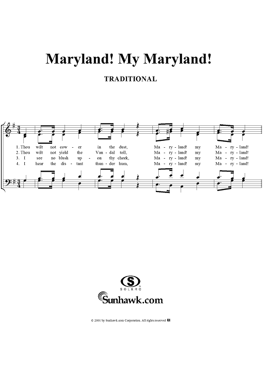 Maryland! My Maryland!