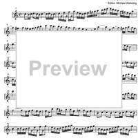 Three Part Sinfonia No.12 BWV 798 A Major - A Clarinet 1