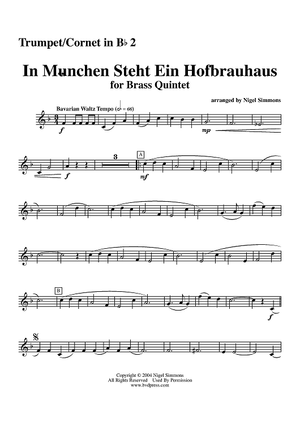 In München Steht Ein Hofbrauhaus - Trumpet 2