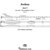 Joshua, Act 1, Nos. 11b "'Tis Achsah's voice"