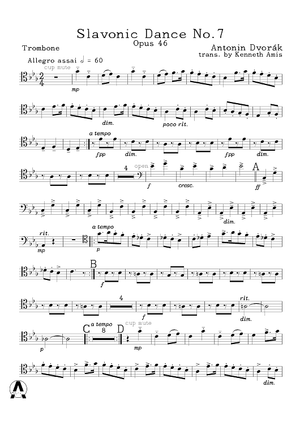 Slavonic Dance No.7, Op.46 - Trombone