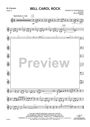 Bell Carol Rock - Bb Clarinet Part 2