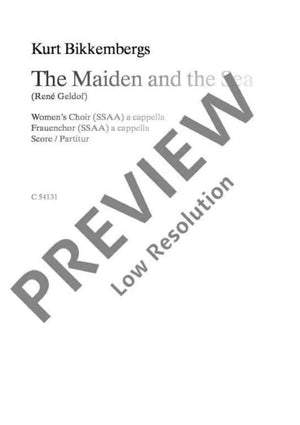 The Maiden and the Sea - Choral Score