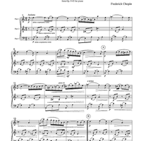 Nocturne - from Op. 9 #2 for piano - Score