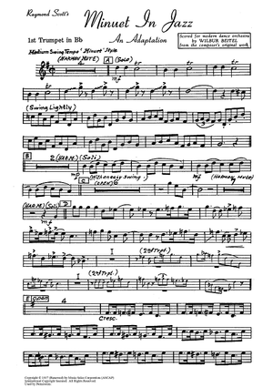 Minuet In Jazz - Trumpet 1 in Bb