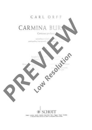 Carmina Burana - Score