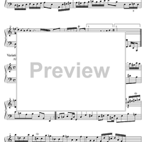 Aria Variata a minor BWV 989