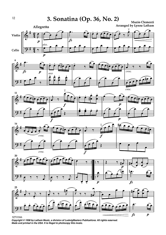 Sonatina (Op. 36, No. 2)