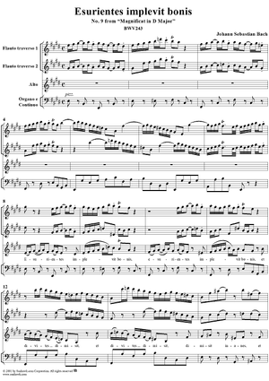 Esurientes implevit bonis (Aria), No. 9 from "Magnificat in D Major"