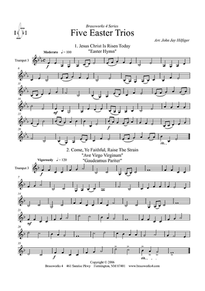 Five Easter Trios - Trumpet 3