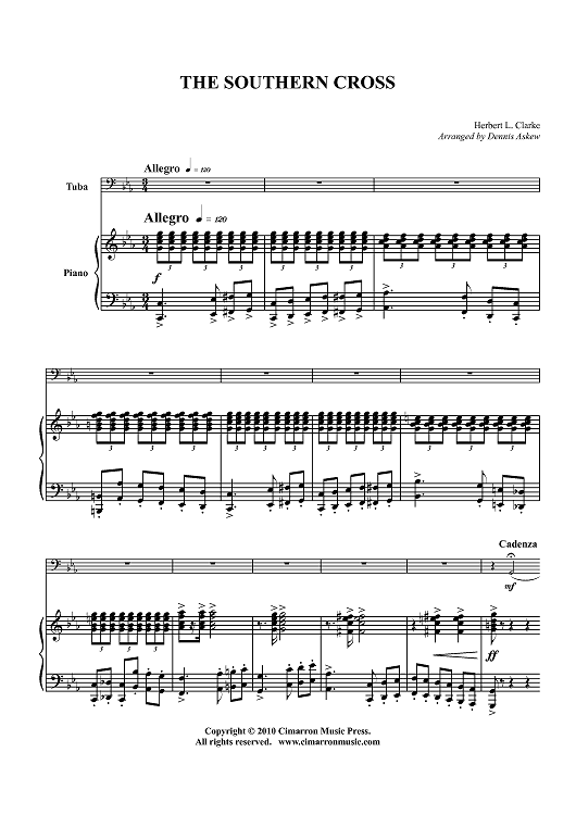 The Southern Cross - Piano Score