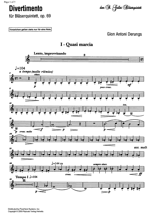 Divertimento Op.69 - Horn in F