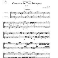 Concerto for Two Trumpets in C - Piccolo Trumpets in A