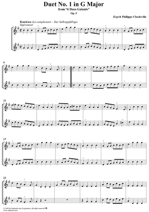 Duo Galant in G major, Op. 5, No. 1