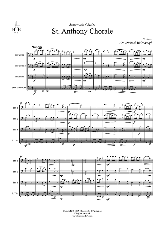 St. Anthony Chorale - Score