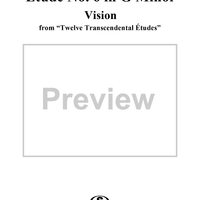 Transcendental Etude No. 6: Vision in G Minor