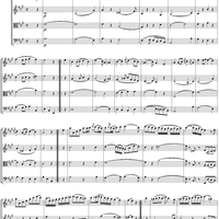 Flute Quartet No. 4, Movement 1 - Score