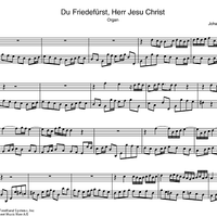 Du Friedefurst, Herr Jesu Christ BWV 1102