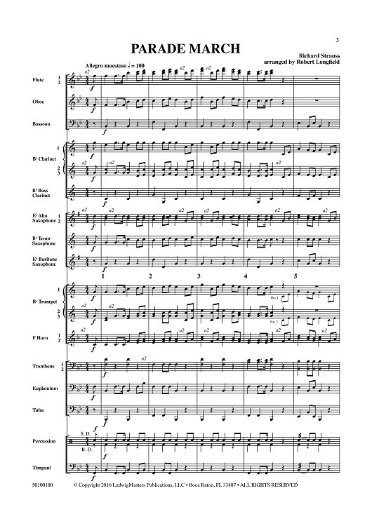 Parade March - Score