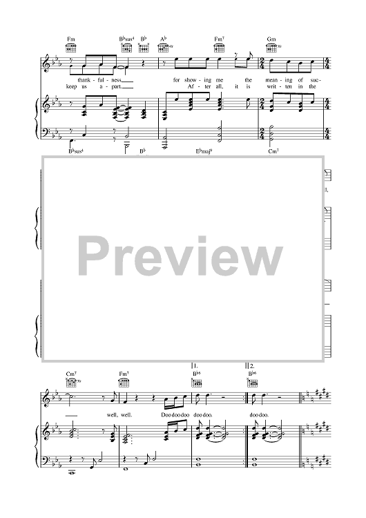 John Lennon Woman Sheet Music in Eb Major (transposable