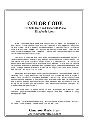Color Code - Piano Score